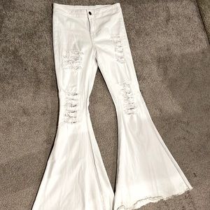 White bell bottoms